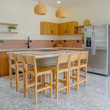 Casa C - cocina en Piedra Sinterizada Thar