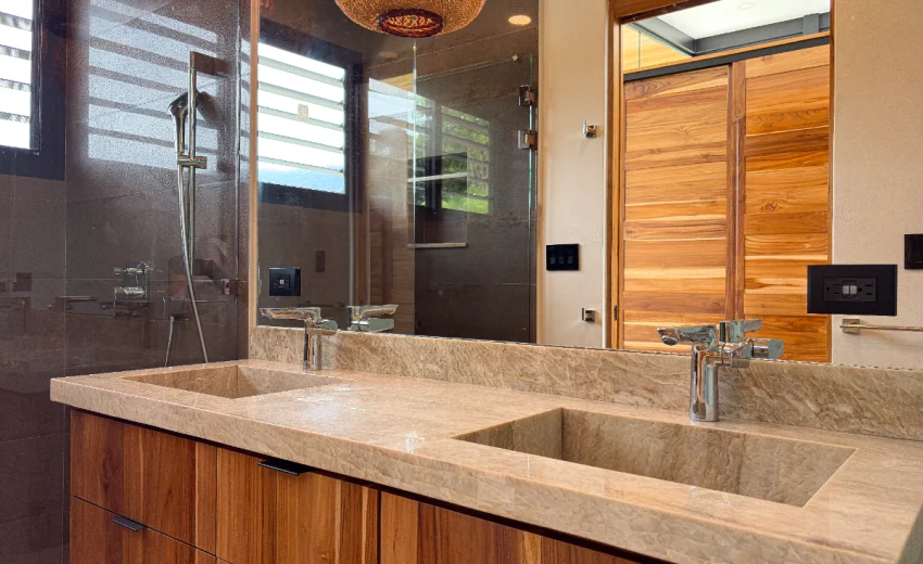 Instalación de Encimeras de Cuarcita Taj Mahal en Costa Rica | Installation of Taj Mahal Quartzite Countertops in Costa Rica