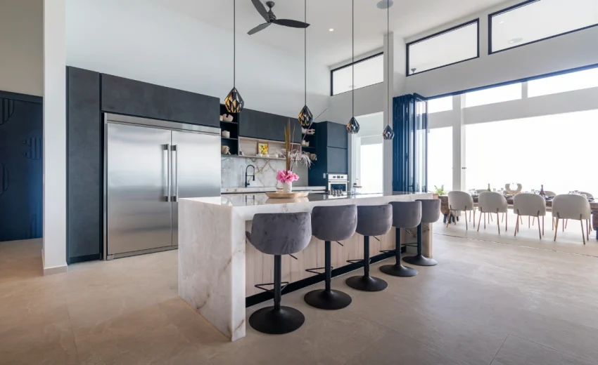 Instalación de Encimeras de Cuarcita translúcida en Osa, CR