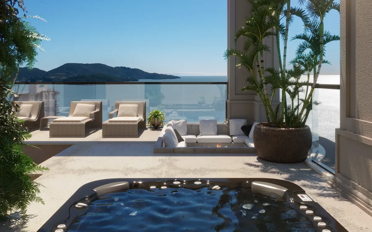 Piedra coralina para terrazas modernas